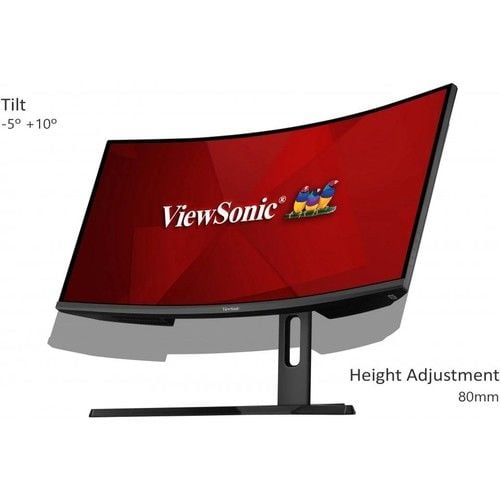 Viewsonic VX3418-2KPC-MHD 34'' 144Hz 1ms (HDMI+DP) Freesync Curved LED Monitör + Woodpad 10 Grafik Tablet
