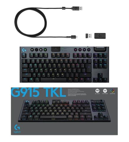Logitech G915 TKL Lightspeed Wireless RGB Mekanik Gaming Klavye (920-009537)