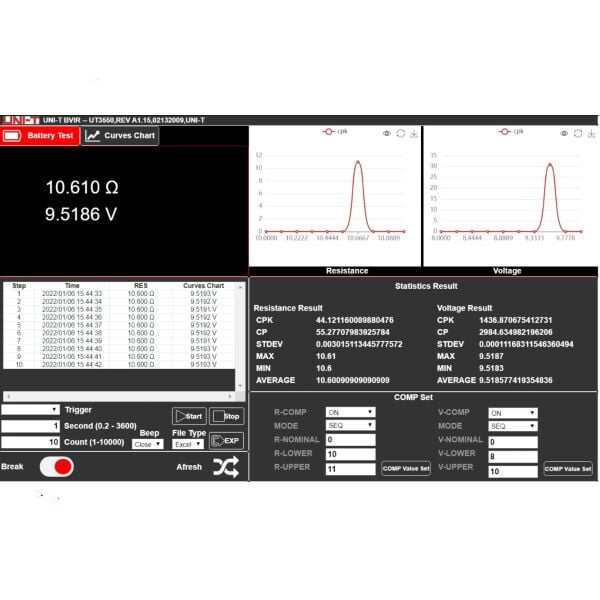 Unit UT3550 Pil ve Akü Test Cihazı