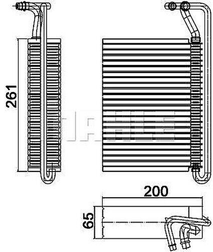 Bmw Evaporatör 160X380X250 Bmw 3 (E46) 64118384251