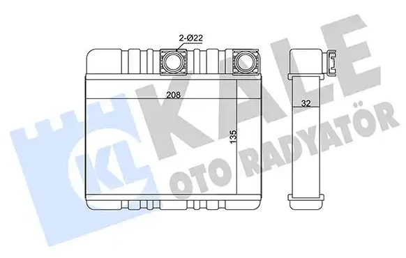 Bmw Kalorifer Radyatörü E46-E83-E83Lci 64118372783