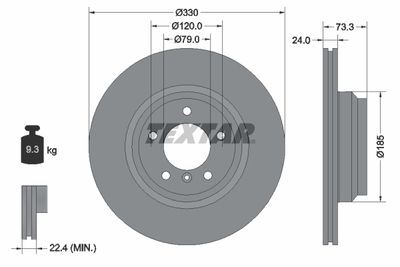 Bmw Fren Diski Ön E81-82-87-88-90-91-92-93-X1 E84 M57N2-N57N-N52-53-54-56 2006-2008 34116854999