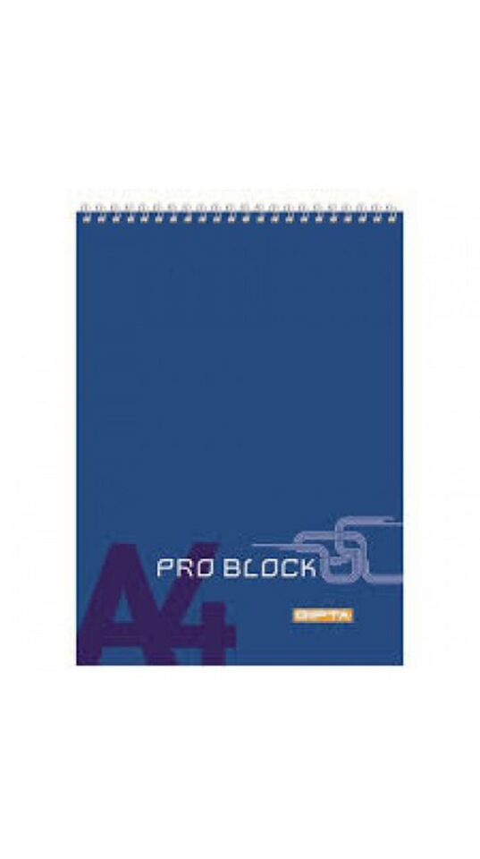Gıpta Pro Block Spiralli Karton Kpk A4 40 Yaprak Çizgili Bloknot 1397