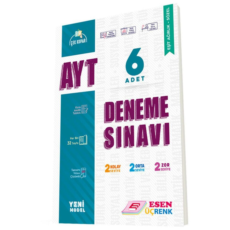 Esen Üçrenk AYT Eşit Ağırlık - Sözel 6'lı Deneme