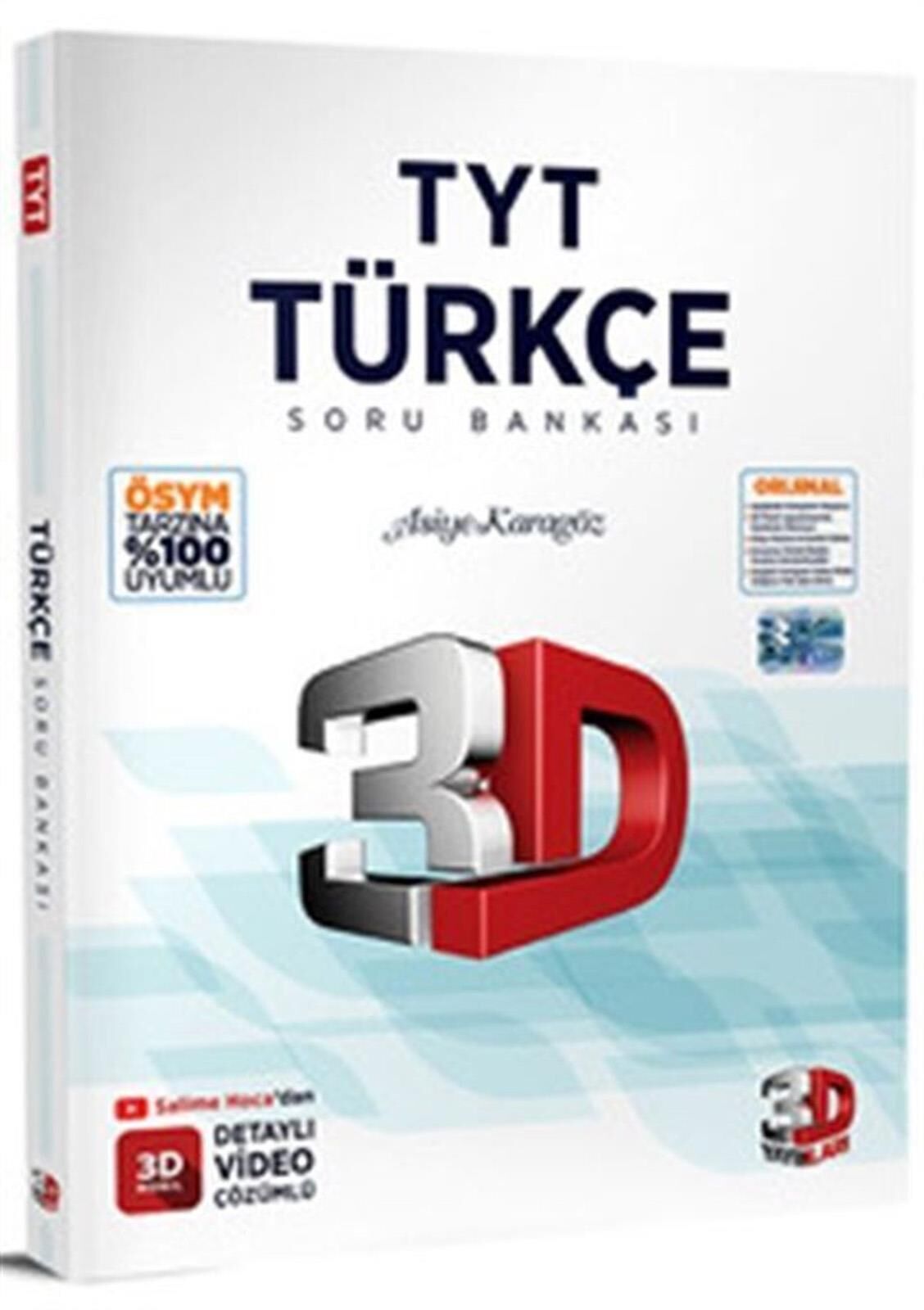 3D TYT Türkçe Tamamı Video Çözümlü Soru Bankası 2023