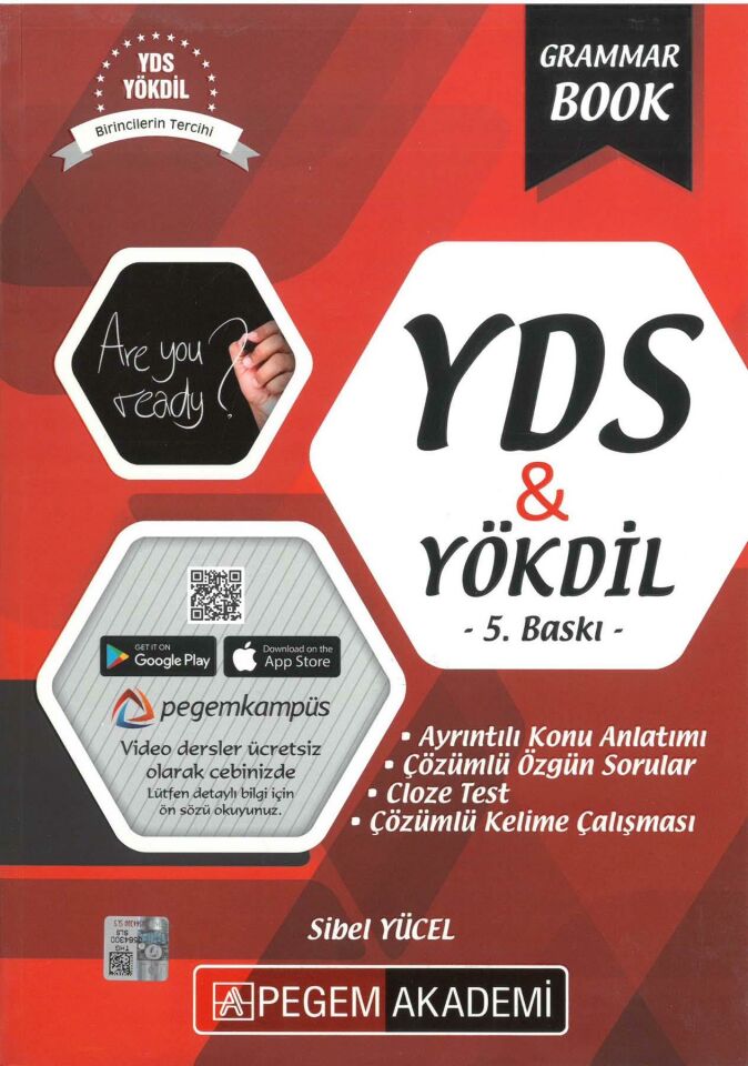 Pegem Akademi YDS YÖKDİL Grammar Book