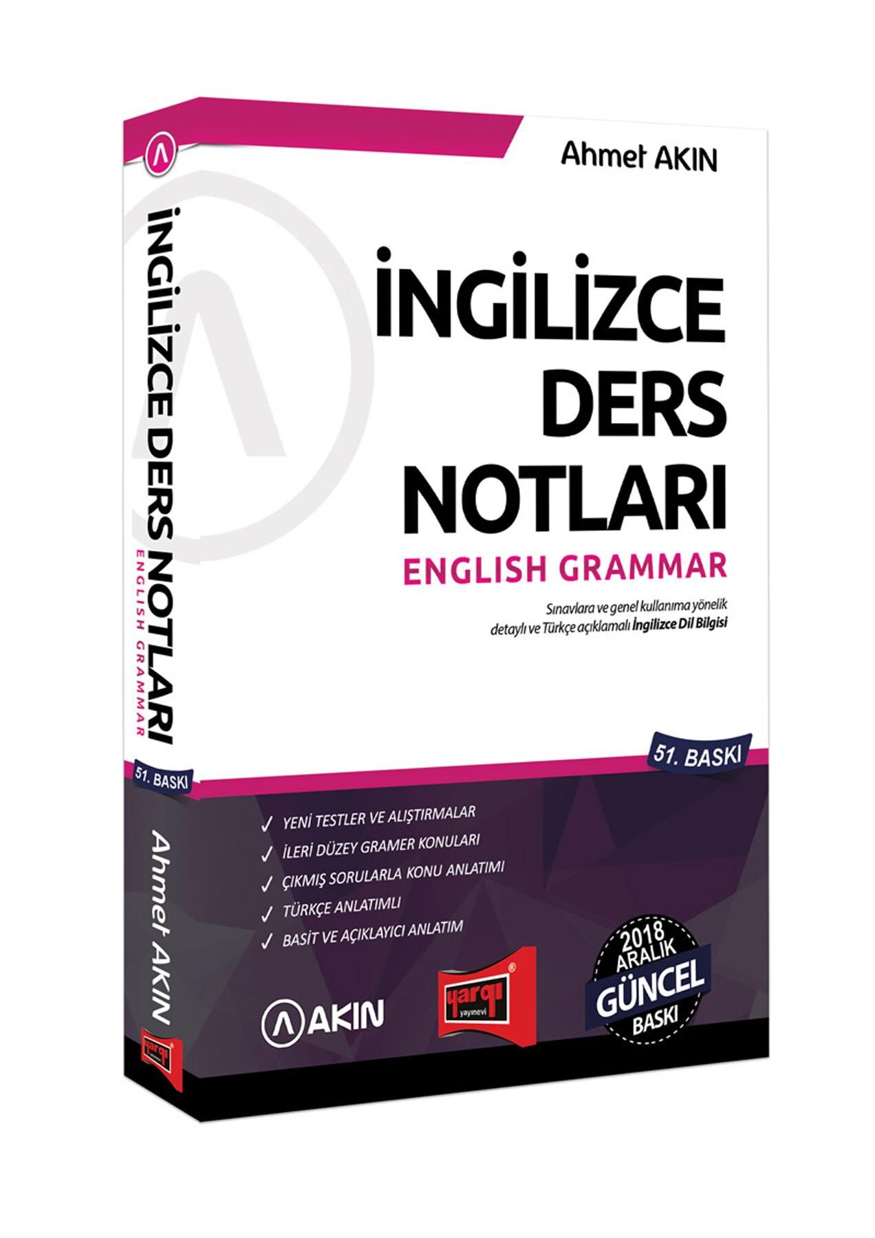 Yargı Akın YDS İngilizce Ders Notları English Grammar