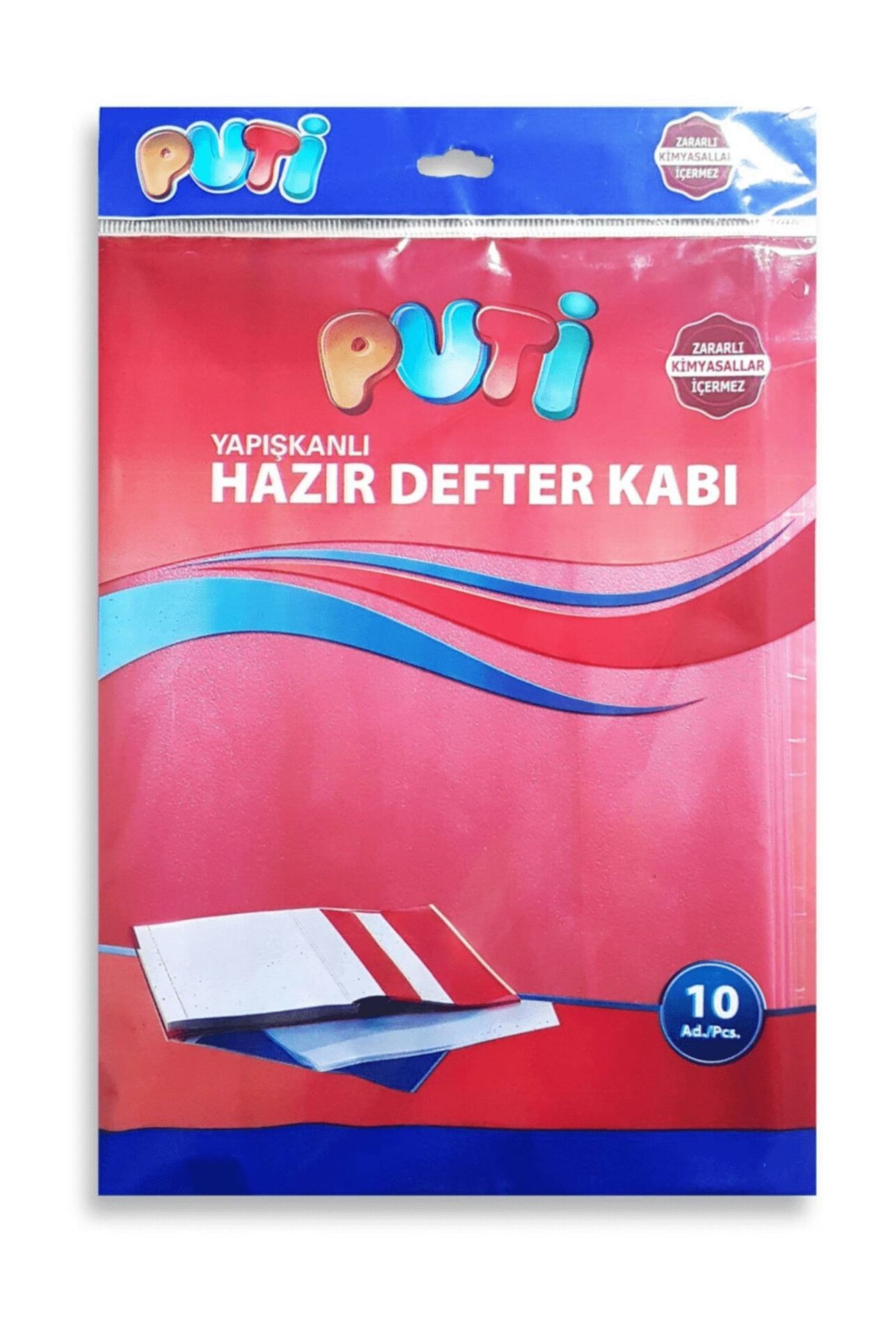 Viva 0560 Puti Hazır Defter Kabı Kırmızı (1 Paket)