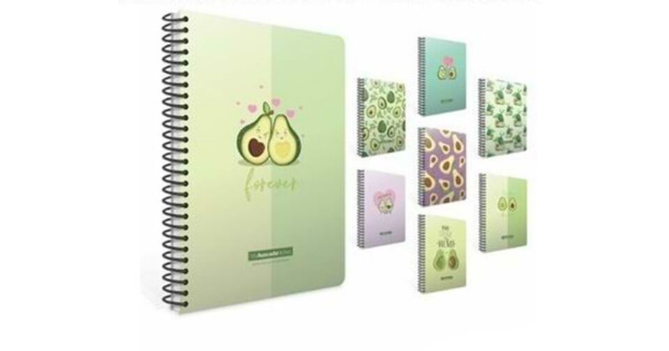 Gıpta Avocado Notes Sp.Karton Kapak Defter A4 80 Yp. Kareli (1 Adet)