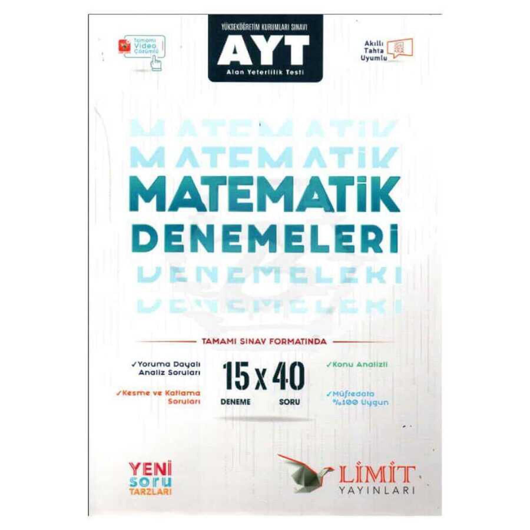 Limit AYT 15 Li Matematik Denemeleri