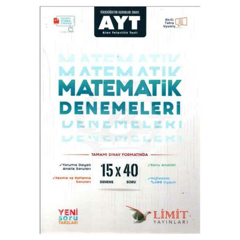 Limit AYT 15 Li Matematik Denemeleri