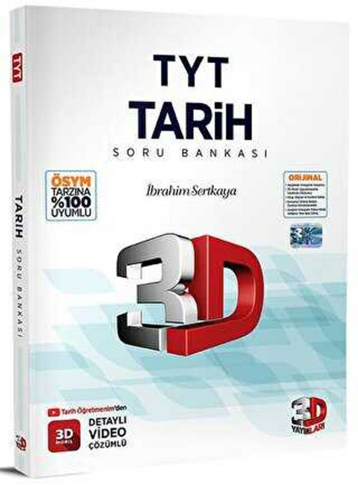 3D 2023 TYT 3D Tarih Tamamı Video Çözümlü Soru Bankası
