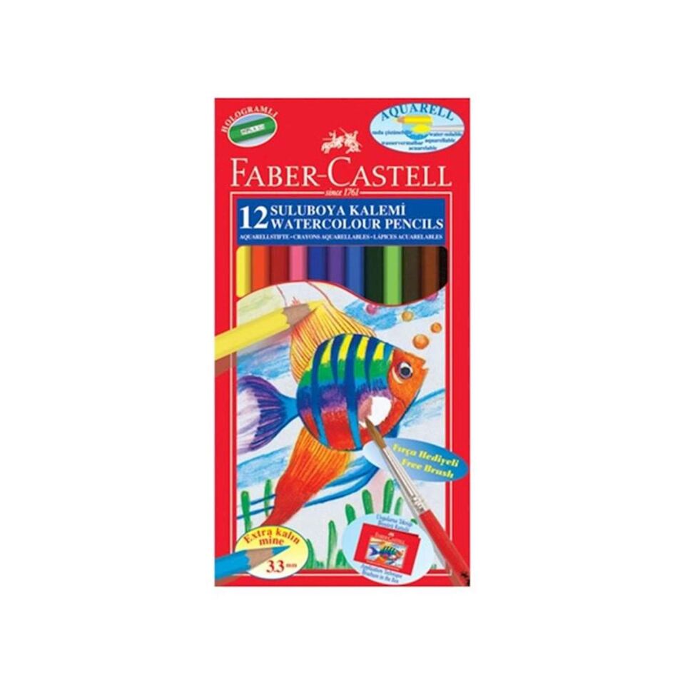 Faber Castell Suluboya Kalemi Aquarel 12Li 110622