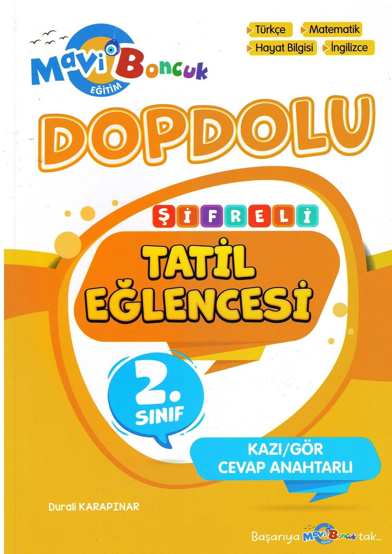 Mavi Boncuk 2.Sınıf Şifreli Tatil Eğlencesi