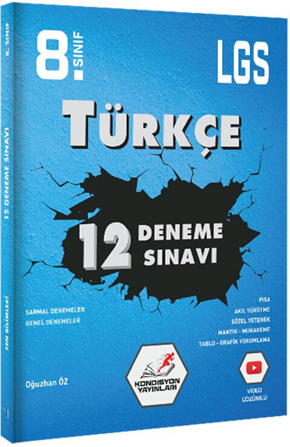 Kondisyon 8.Sınıf LGS Türkçe 12`li Deneme Sınavı
