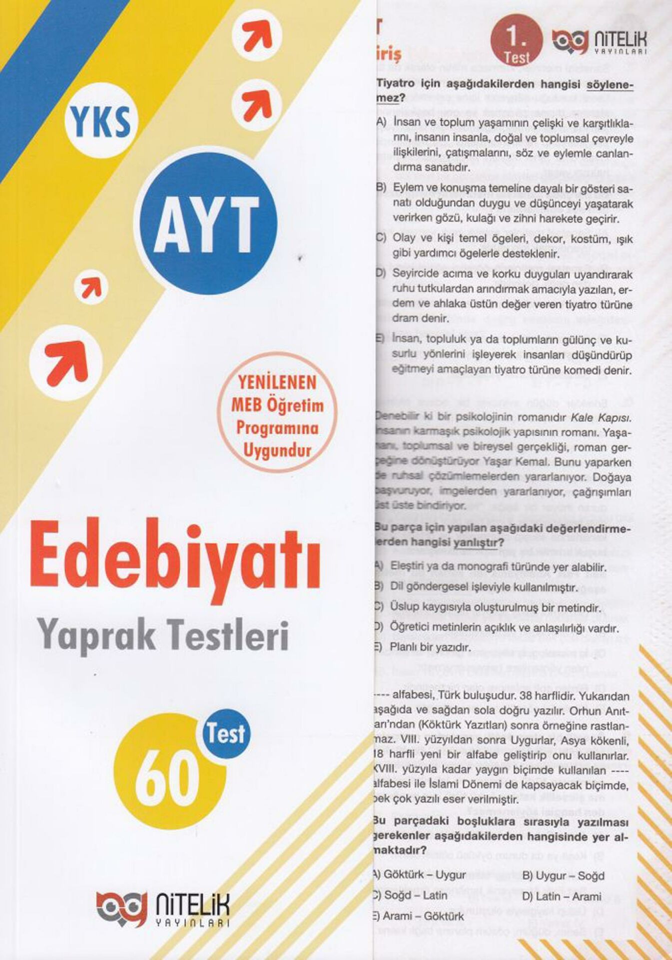 Nitelik AYT Edebiyat Yaprak Test