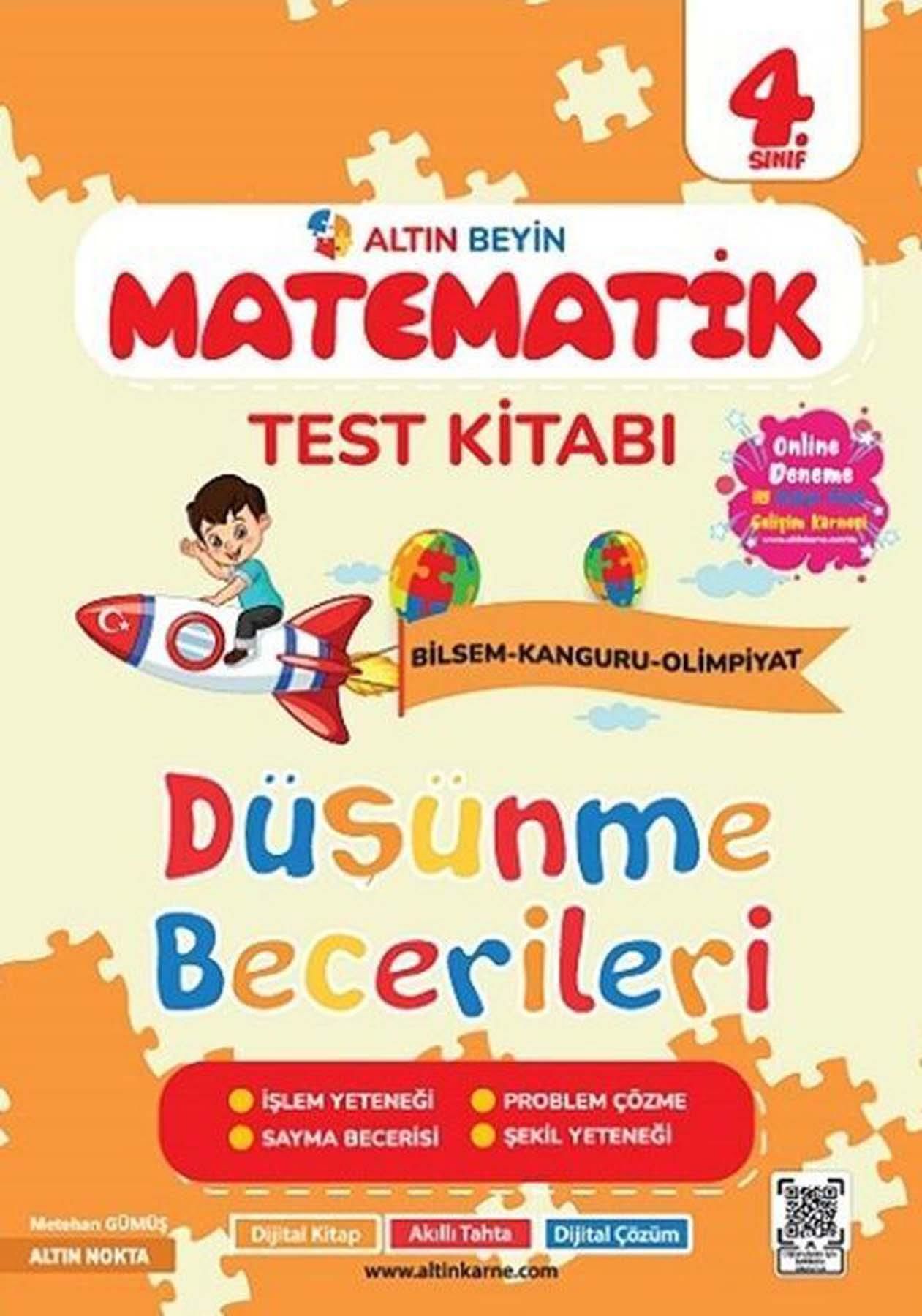 Altın Nokta 4.Sınıf Beyin Matematik Test Kitabı