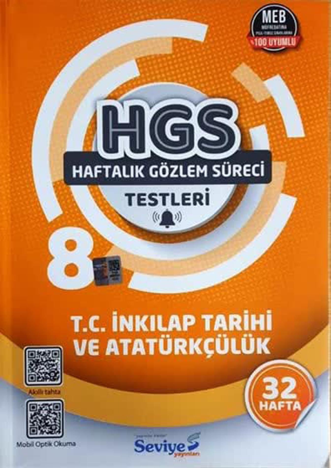 Seviye 8.Sınıf T.C İnkılap Tarihi Ve Atatürkçülük HGS Testi