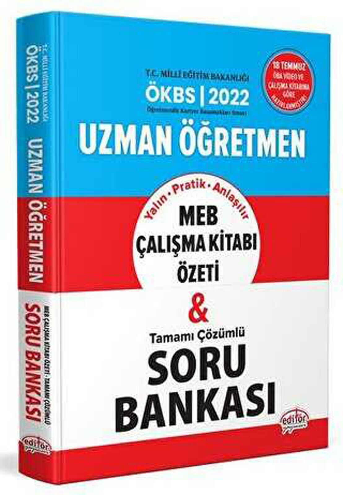 Editör Uzman Öğretmen Çalışma Kitabı Özeti ve Tamamı Çözümlü Soru Bankası 2022