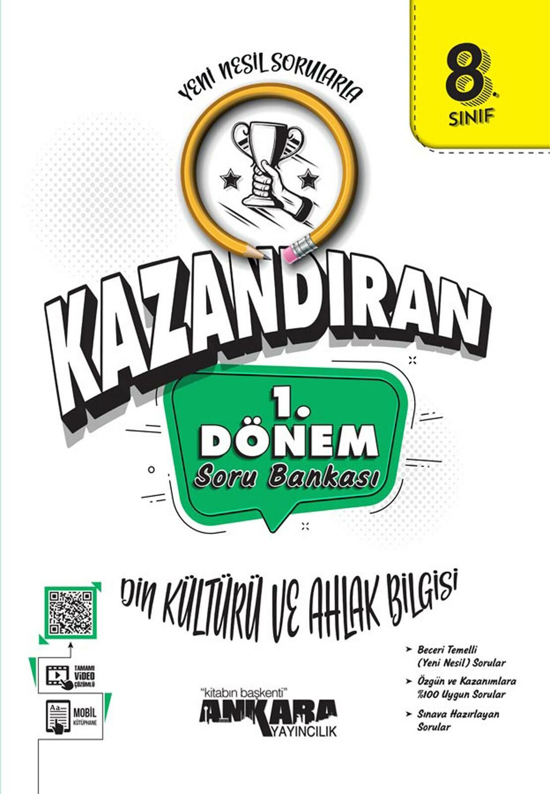 Ankara LGS Kazandıran 8.Sınıf 1.Dönem Din Kültürü ve Ahlak Bilgisi Soru Bankası