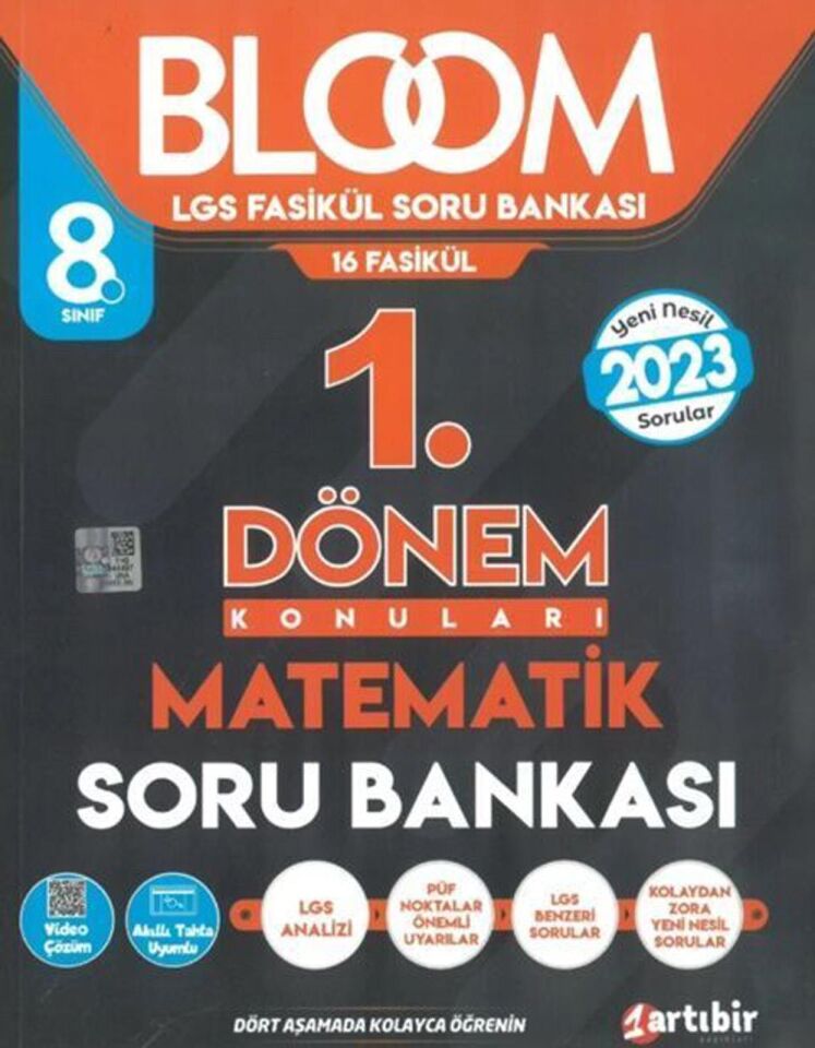 Artıbir 8.Sınıf Bloom 1.Dönem  Konuları Matematik Soru Bankası