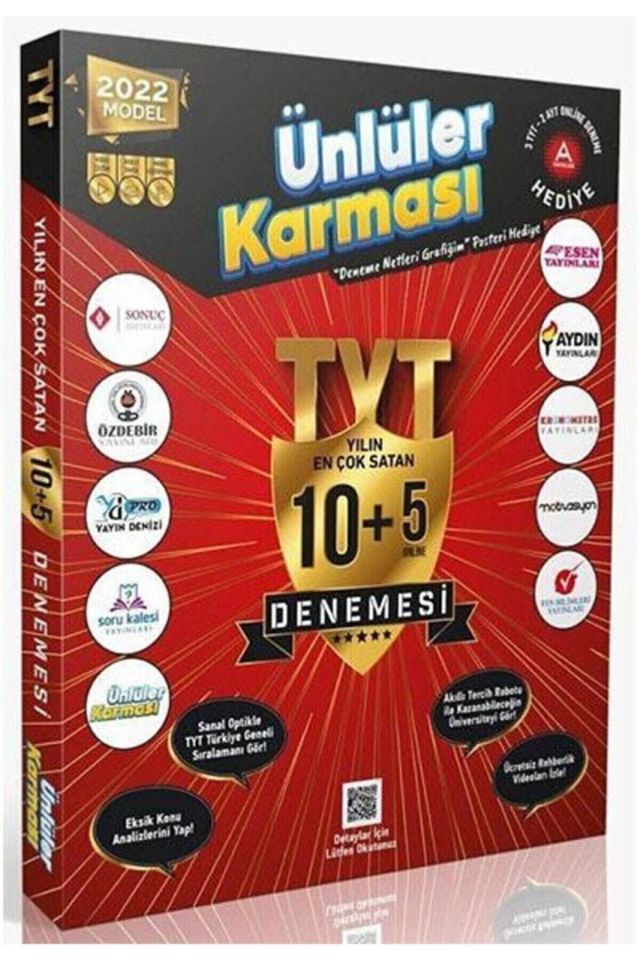 Ünlüler Karması TYT 10+5 Deneme