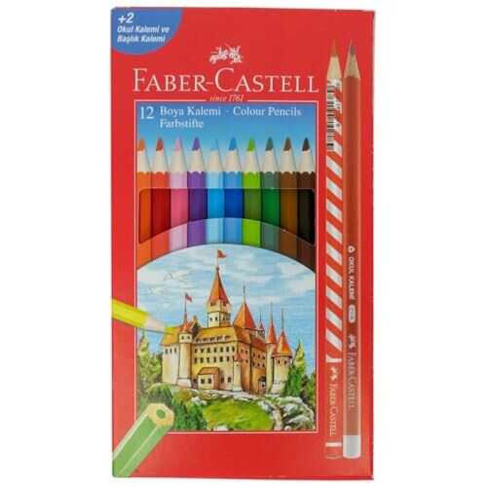 Faber Castell Kuru Boya Kalemi 12 Renk 14733 (1 adet)