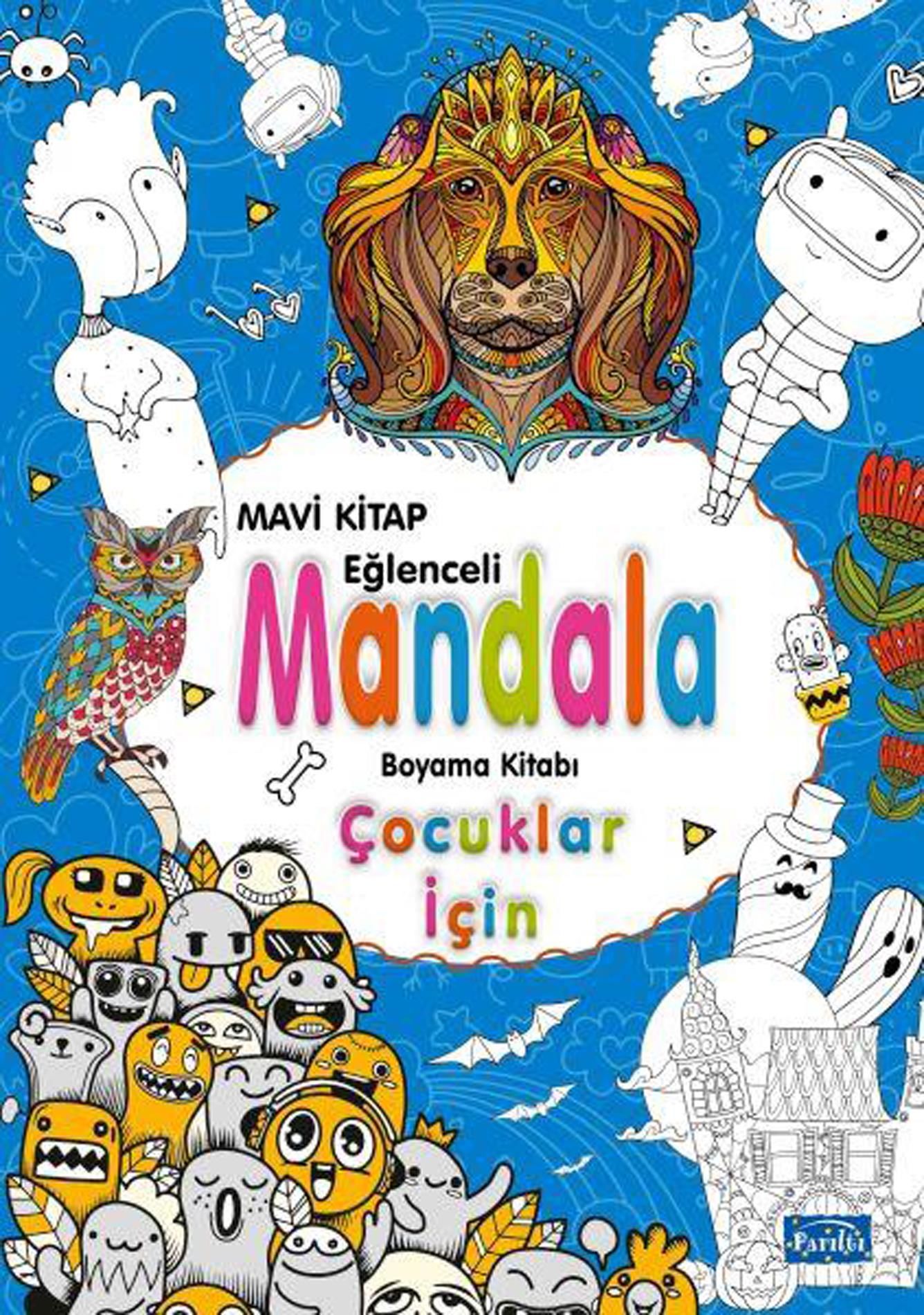 Parıltı Çocuklar İçin Mandala Mavi