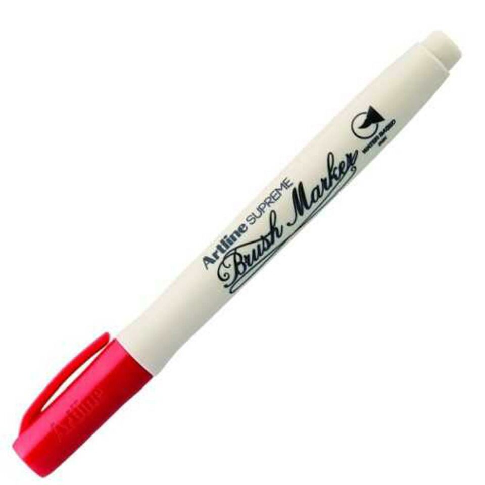 Artline Supreme Brush Marker Kırmızı Epf-6D (1 Adet)