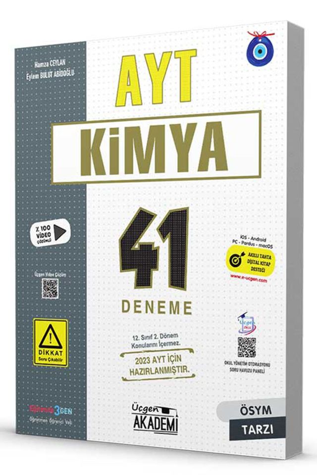 Üçgen Ayt Kimya 41 Deneme 1.Dönem Konuları