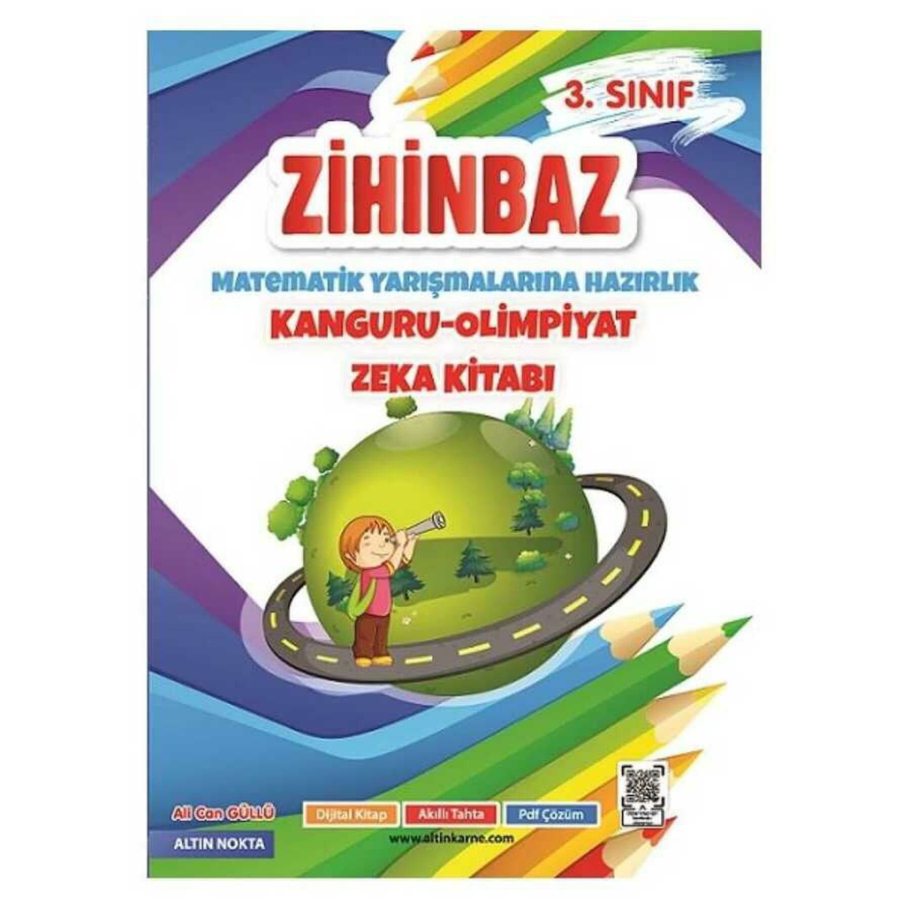 Altın Nokta 3. Sınıf Zihinbaz Matematik Yarışmalarına Hazırlık Kanguru - Olimpiyat Zeka Kitabı