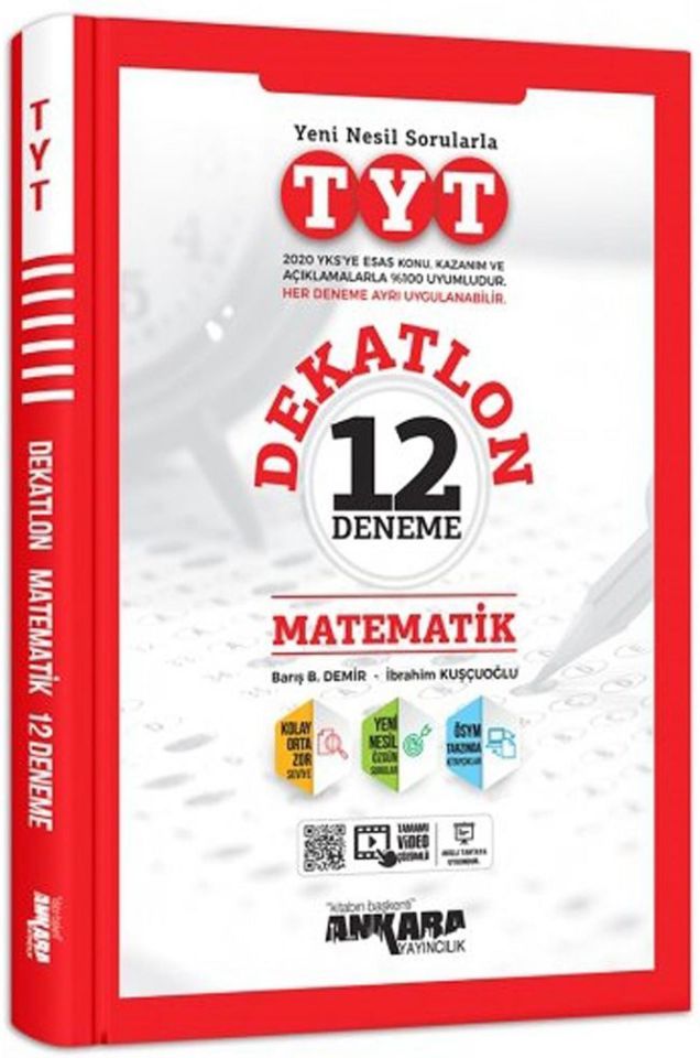 Ankara TYT Dekatlon Matematik 12 Deneme Sınavı