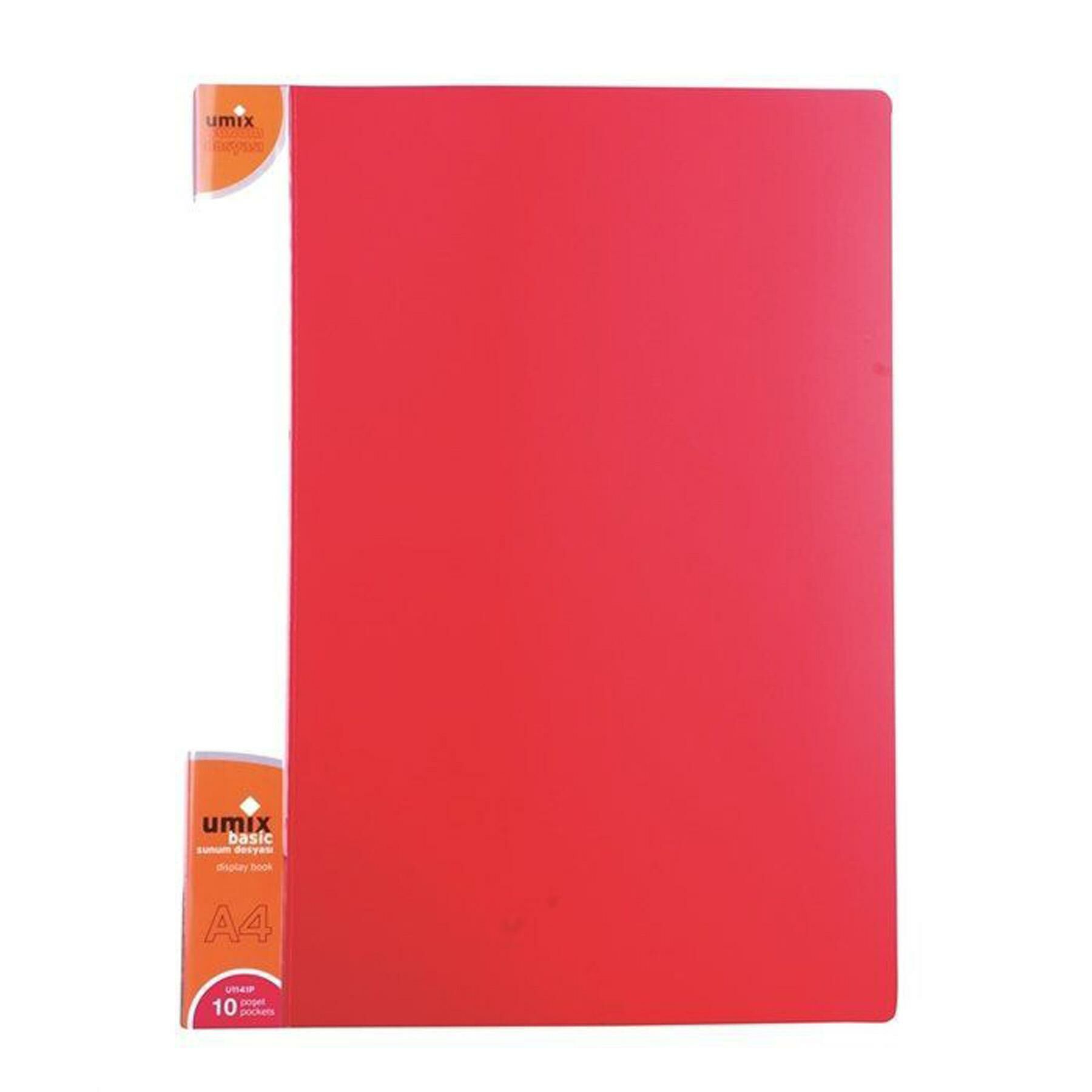 Umix Basic Sunum Dosyası Kırmızı 10lu U1141P-Kı (1 adet)