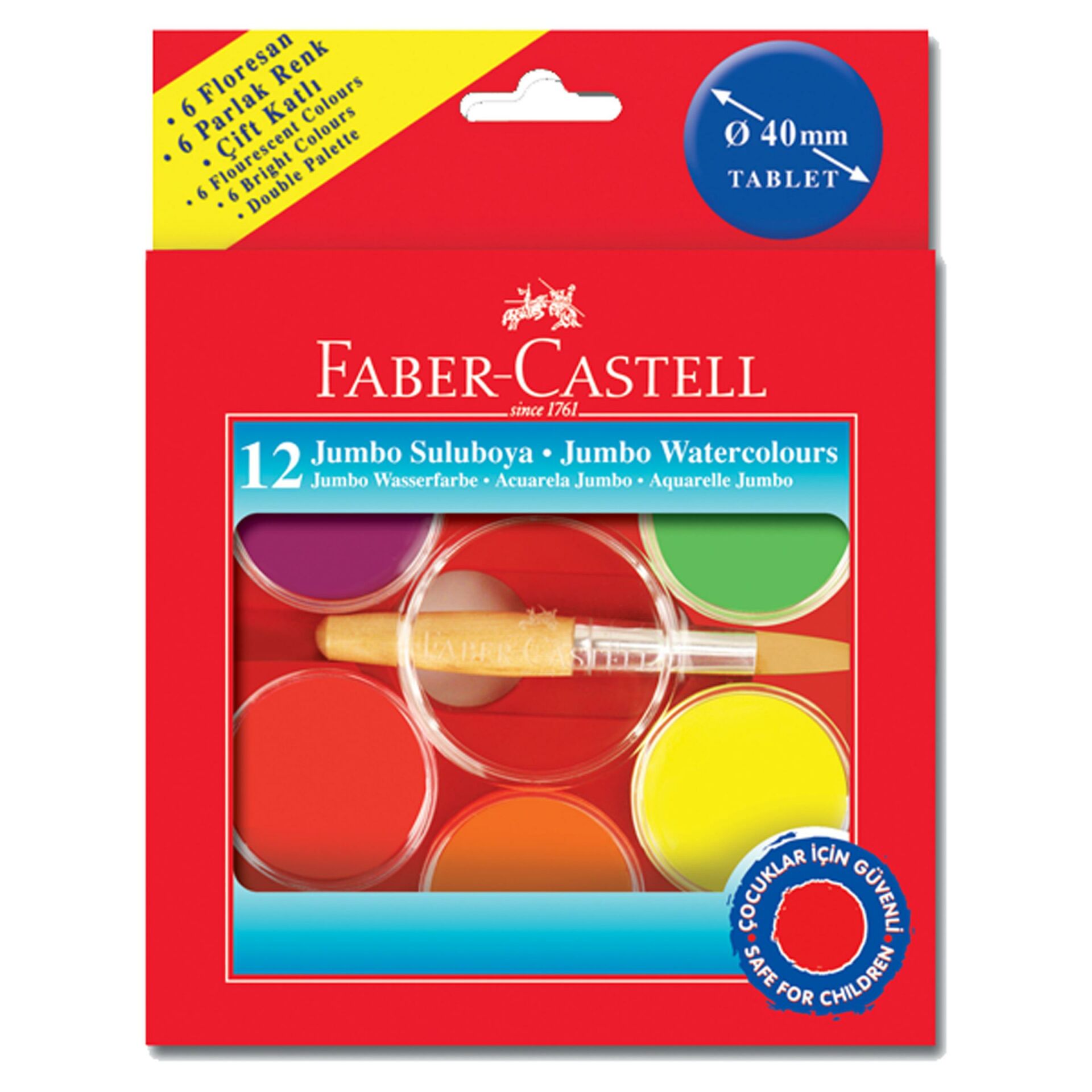 Faber Castel Jumbo Suluboya 12Li