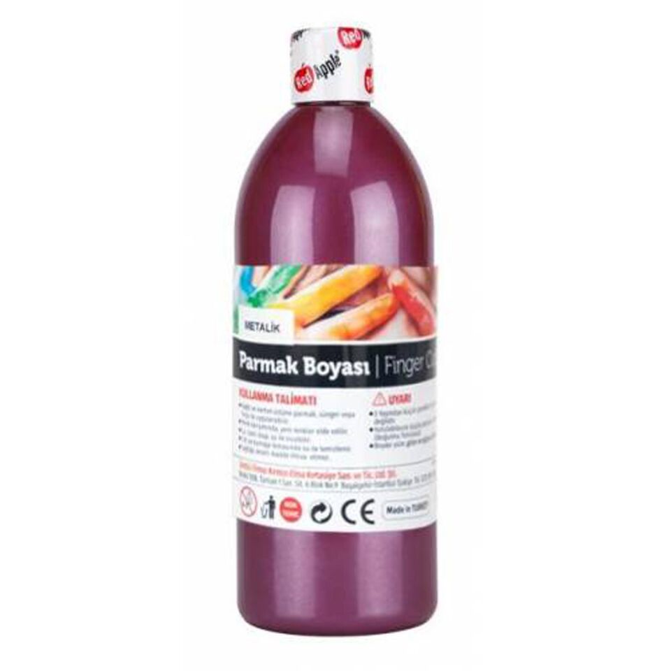 Red Apple Mor Metalik Parmak Boyası 500Gr (1 Adet) Rp150-79