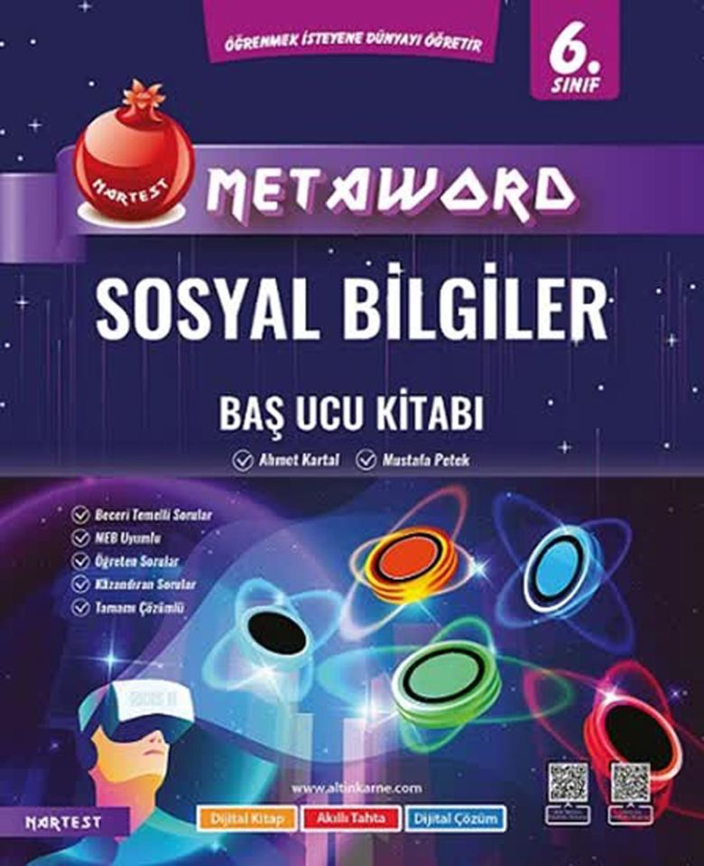 Nartest 6. Sınıf Sosyal Bilgiler Metaword Baş Ucu Kitabı