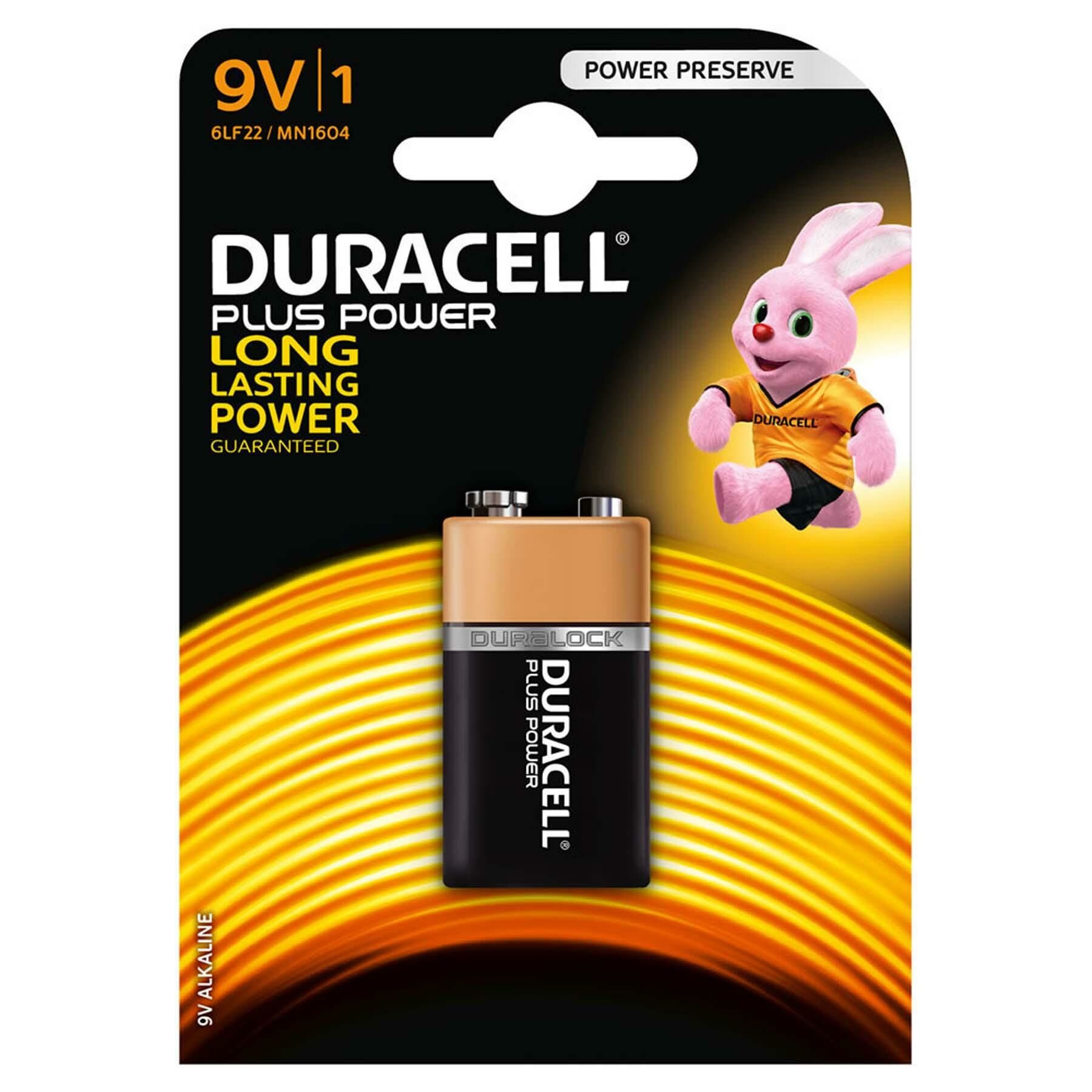 Duracell PİL 9 Volt Kartelada