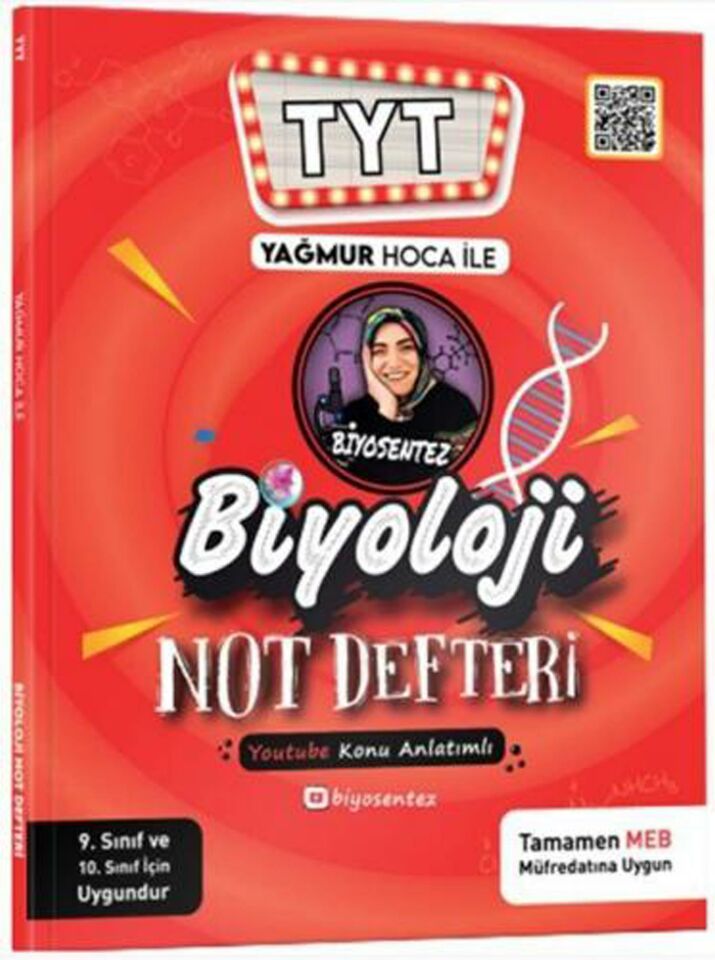 Kr Akademi Yağmur Hoca ile TYT Biyosentez Biyoloji Not Defteri Tamamı El Yazılı