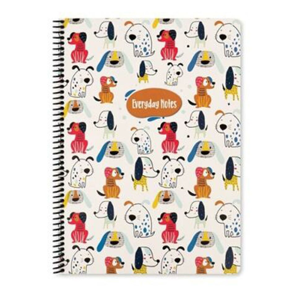 Keskin Animal Friends Spiralli Karton Kapak A4 80 Yaprak Kareli Defter 384312-99