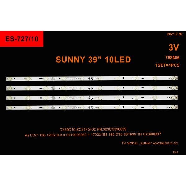 SET-0727 AL Led Backlight-SET - Class