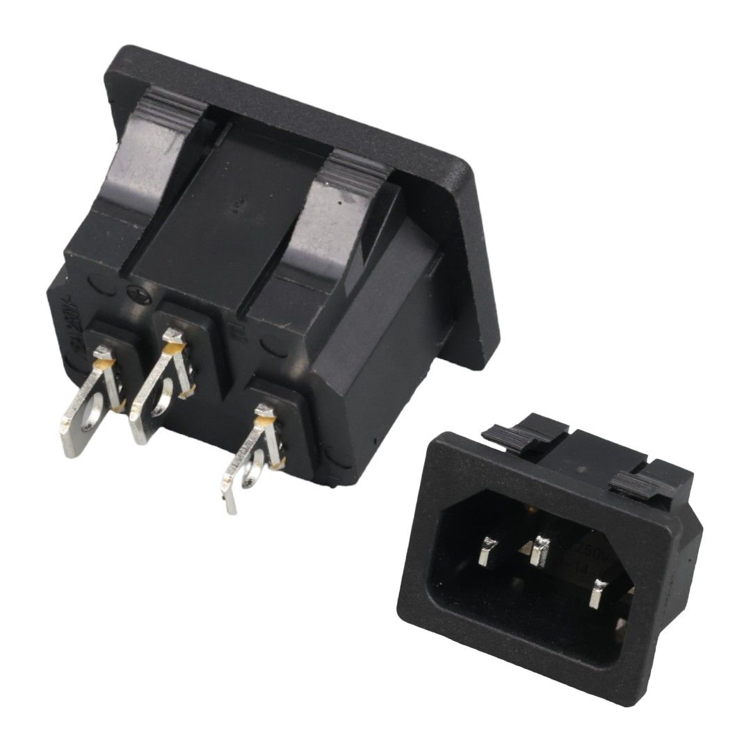 C14 POWER SOKET ERKEK KULAKSIZ AS-04 (IC-212B)