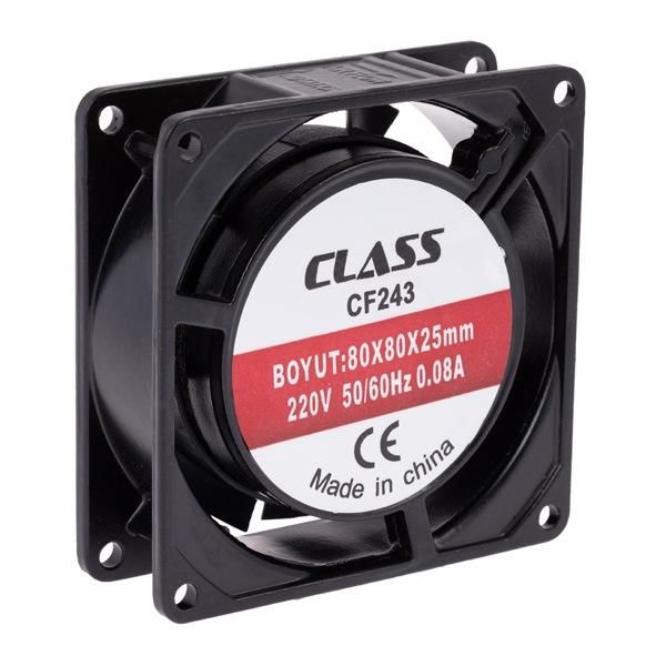 CF 243 80X80X25 AC 220V Aksiyel Fan - Class