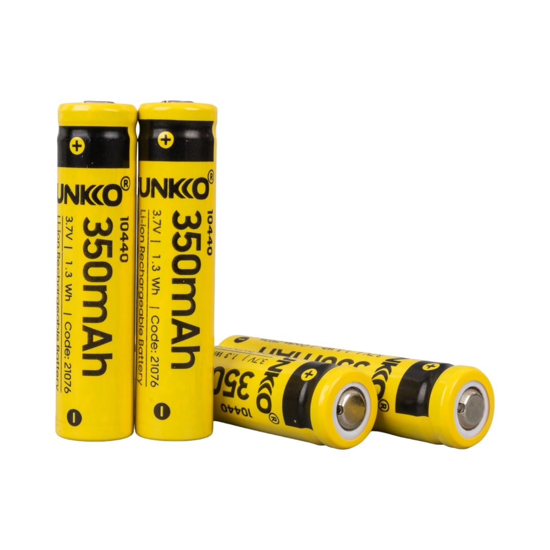 Sunkko 3.7 Volt 350 Mah 10440 Şarj Edilebilir Pil (Tekli)