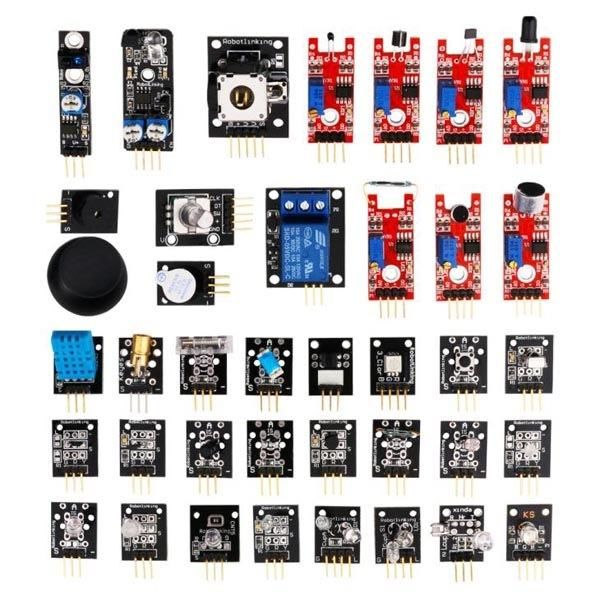 ARD-KIT 10 37 ÇEŞİT ARDUINO SENSÖR MODÜL SETİ - (PLASTİK KUTULU) - Arduino