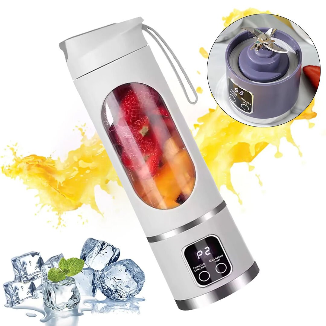 POWERMASTER PM-25963 TAŞINABİLİR DİJİTAL EKRANLI BEYAZ MEYVE SIKACAĞI