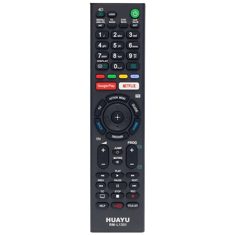 HUAYU RM-L1351 SONY GOOGLE PLAY-NETFLIX-YOUTUBE TUŞLU AMBALAJLI LCD LED TV UNIVERSAL KUMANDA