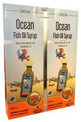 Ocean Balık Yağı Şurubu Portakal Aromalı Kofre Paket 150 ml