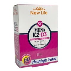 New Life Mena D3K2 Vitamin 60 Kapsül