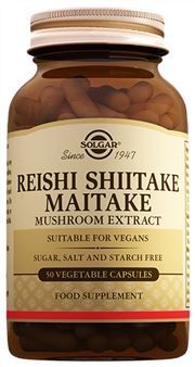 Solgar Reishi Shiitake Maitake Mushroom Extract 50 Kapsül