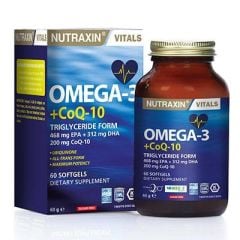 Nutraxin Omega-3 + Co Q-10 60 Kapsül